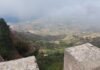 Il borgo medievale di Erice: tra mito e storia Visuale panoramica dalla cima del borgo Medievale di Erice in provincia di Trapani