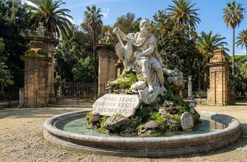 La Fontana del Genio di Palermo a Villa Giulia
